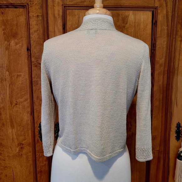 Charter Club Bolero Style Open Front Sweater. Size P/M - Picture 5 of 6